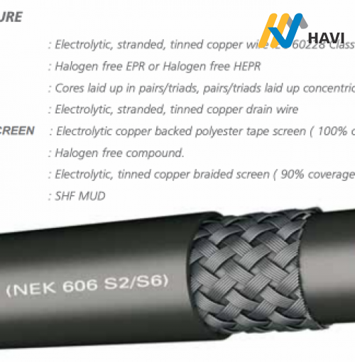 Cáp thiết bị ngoài khơi RFOU (I) (NEK 606 S1 / S5)