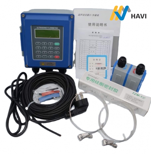 Kẹp hiển thị kỹ thuật số chính xác trên đồng hồ đo lưu lượng siêu âm